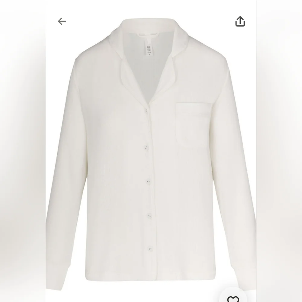 NWT Skims Soft Lounge Pj Top Size L - Picture 2 of 4